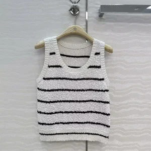 New Autumn Sweet Stripes Pattern Knitted Tank Sweater Women O-neck Sleeveless Casual Slim Short Vest Tops - AliExpress Sweaters&Jumpers