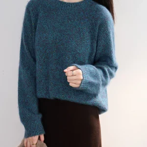 JPOO Winter Star River Heavyweight Wool Camere Gold Bean Flower Knit round Ne Sweater Women's Commute Sle  Color - AliExpress Sweaters&Jumpers