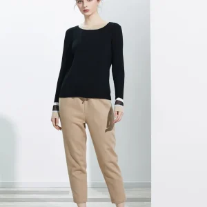 Bla Wool Knitted Long Sve Base irt Collar Design Color Blo  Detailing Comfortable Fit Knitwear Spring New Arrival - AliExpress Sweaters&Jumpers