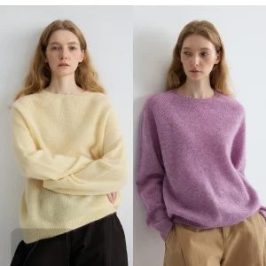 Camere Wool round Ne Loose Fit Sweater Comfortable Casual Sle Long Sve Women's Knitted Top Spring Season - AliExpress Sweaters&Jumpers