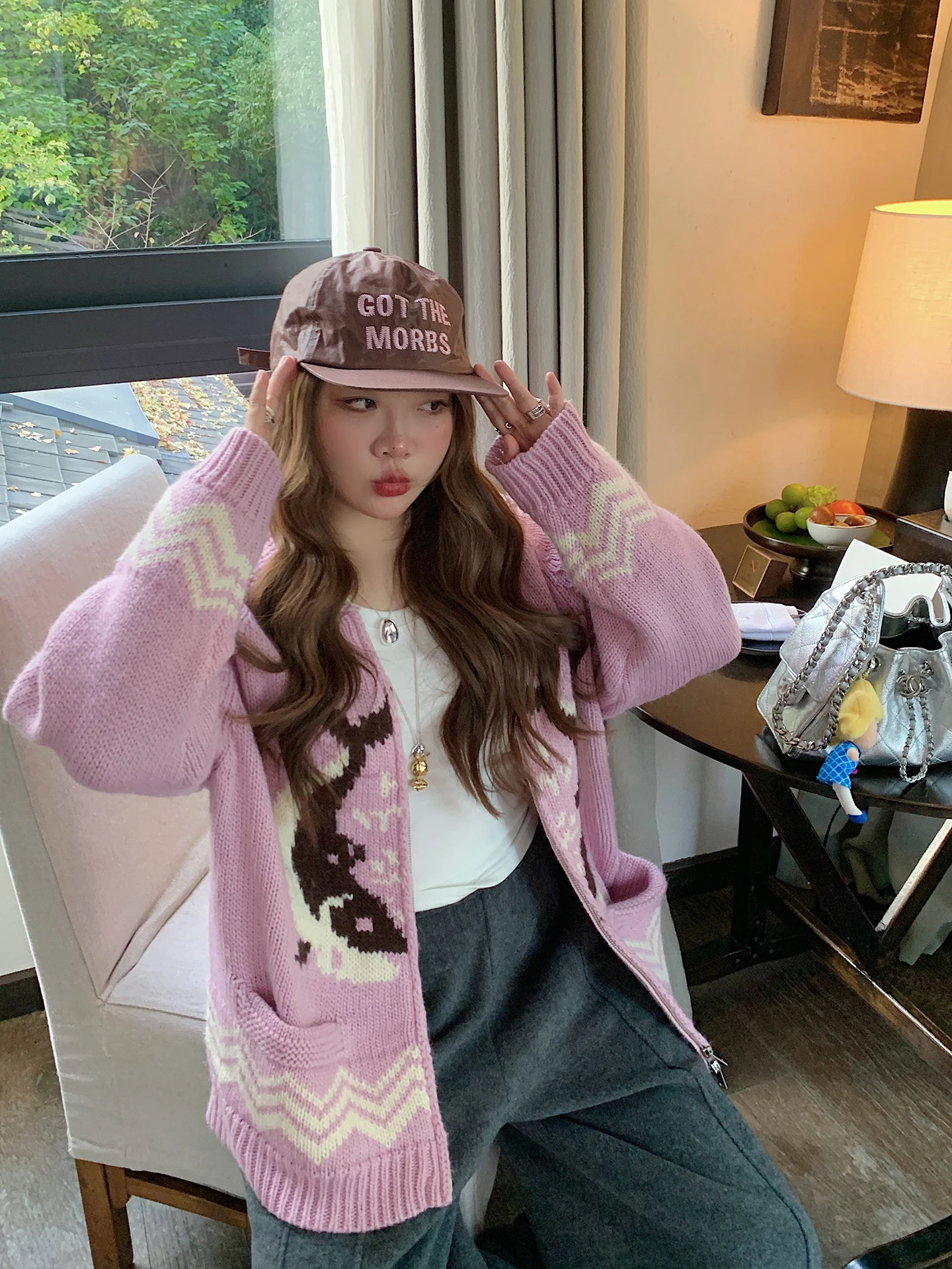 Hand Knitted Dolphin Pattern Open Cardigan Sweater for Women plus Size Winter Thiened Knitwear Casual Loose Fit Long Sve - AliExpress Sweaters&Jumpers