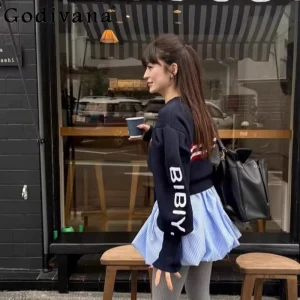 Japanese Fashion Sweet B Letter Embroidered Short Knit Cardigan 2026 Spring New Girls Women's Casual Knitted Jacket Lady Sweater - AliExpress Sweaters&Jumpers