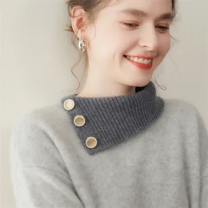 Autumn Winter Women Irregular Turtleneck Cashmere Sweater Color Blocking Pullover Thicken Loose 100% Cashmere Knitwear Clothing - AliExpress Sweaters&Jumpers