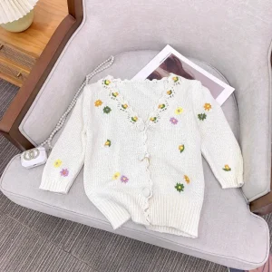Handmade Pure Cotton Daisy Knitted Hollow out Sweater Women's Open Cardigan Comfortable Breathable Regular Fit Autumn Faion - AliExpress Sweaters&Jumpers