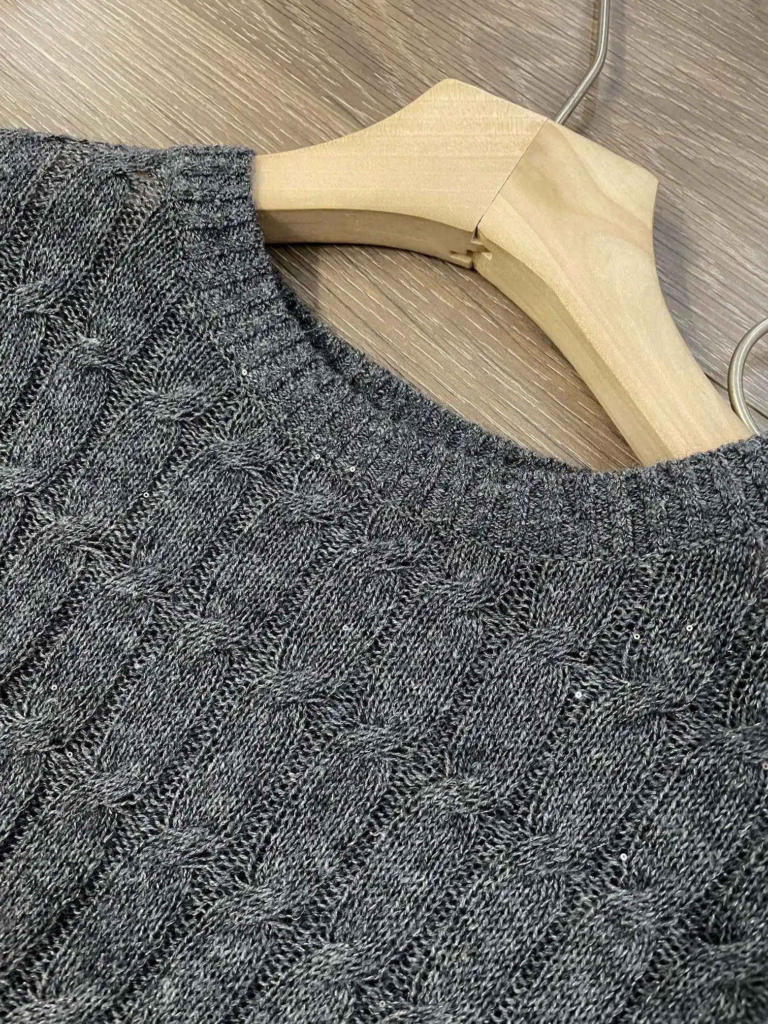 Autumn And Winter New High Quality Fashion Casual Sequined Cable Knit Sweater For Women - AliExpress Sweaters&Jumpers
