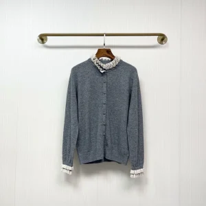 High quality new women's round neck three-dimensional lace sweater, knitted cardigan top jacket - AliExpress Sweaters&Jumpers