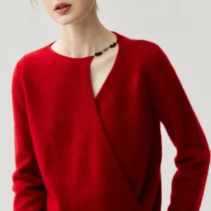 Chic Women 100% Cashmere Sweater Luxury Design O-neck Long Sleeve Pullover Sweater Autumn Winter High Quality Cashmere Knit Tops - AliExpress Sweaters&Jumpers