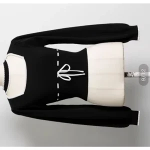2026 New Pure Original Collar Hollow Sweet Girl Long Sleeve Versatile Pullover Japanese Style Tie Bow Short Knitted Sweater - AliExpress Sweaters&Jumpers