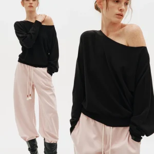 3RD Ultrine Wool Blend Casual Knitwear oulder Baring Top Versatile Loose Fit Soft Polyester Acrylic Fiber Long Sve One... - AliExpress Sweaters&Jumpers