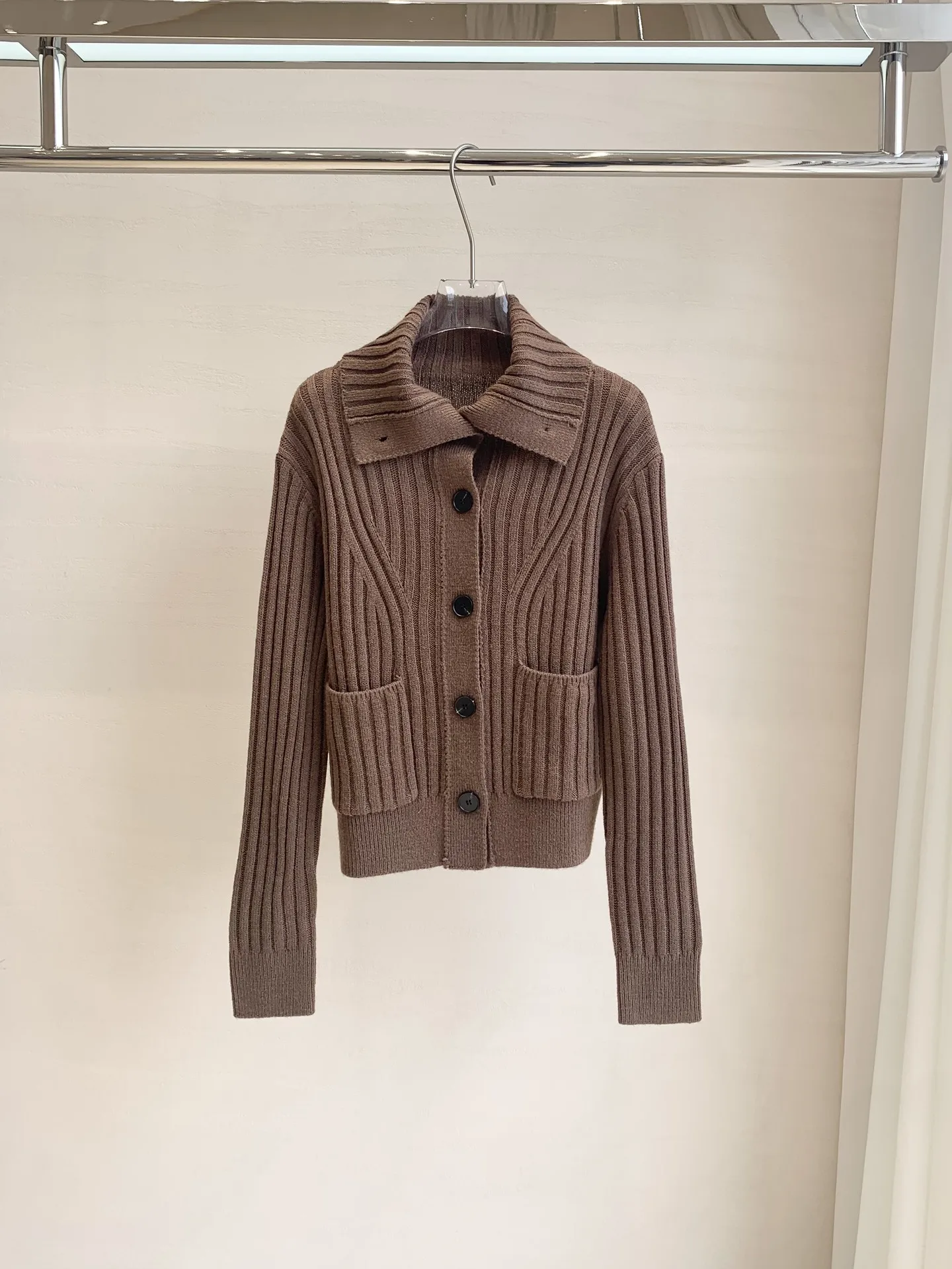 High quality new knitted cardigan, short sweater jacket, simple and versatile lapel sweater jacket - AliExpress Sweaters&Jumpers