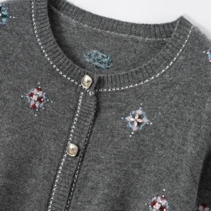 CHICUU Women 100% Cashmere Cardigan Beading Luxury Design Office Lady O-neck Cashmere Knit Sweater Autumn Winter Cardigan Tops - AliExpress Sweaters&Jumpers