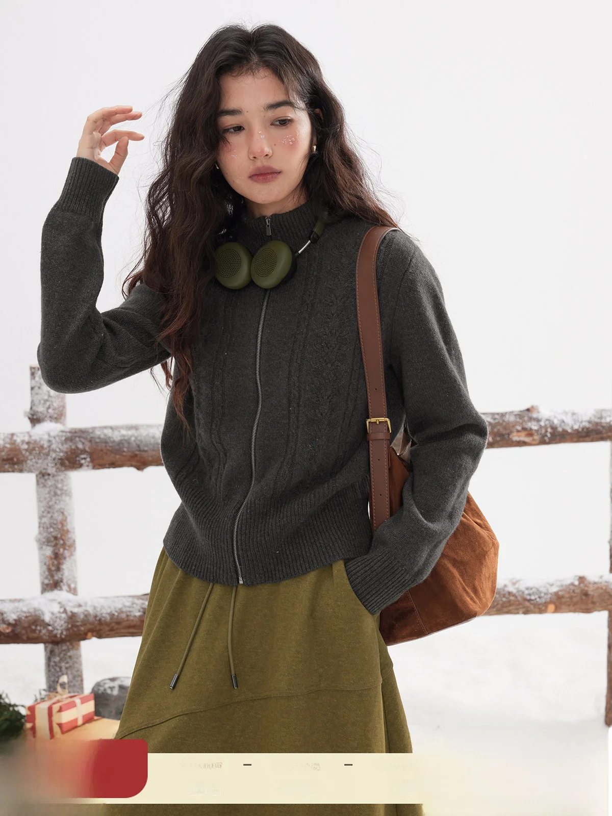 Solighter Women's Woolen Zipper Ne Knitwear Winter Faion Casual Long Sve Color Stand Collar Sweater Commute Sle - AliExpress Sweaters&Jumpers