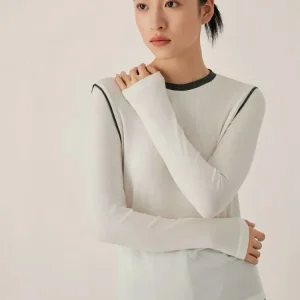 Autumn And Winter New Wool Long-Sleeved Bottoming T-Shirt Round Neck Contrast Color Beaded Necklace Top Women'S Clothing - AliExpress Sweaters&Jumpers