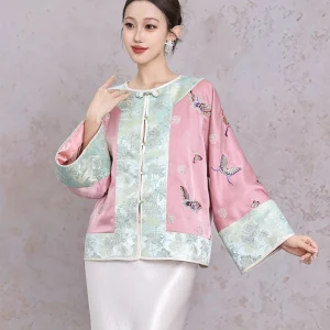 New Chinese Sle Embroidered Button Splicing Jaet Women's Top BYLU Zhuangzhou  Dr Spring Summer 2026 - AliExpress Sweaters&Jumpers