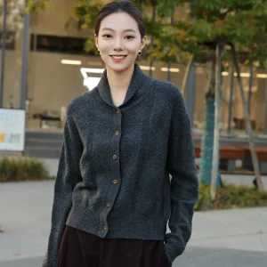 Soft Cozy Knitted Open Cardigan Women's High Collar Single Button Winter New Sle Warmth Lazy Faion Commute Pure Color - AliExpress Sweaters&Jumpers