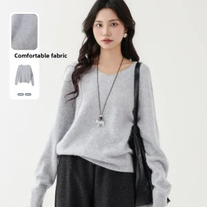 Ele V-Ne Knitted Sweater Versatile Simple Design Spring 2026 New Arrival Memory's Starting Point Women's Faion Wool B... - AliExpress Sweaters&Jumpers