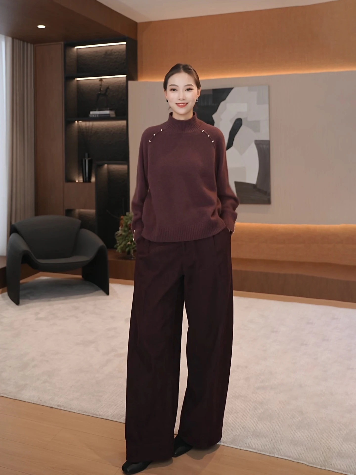 Loose Fit Knitted Sweater Women's Crew Ne Pullover Soft Warm Regular Sve Long Spring New Sle Pure Color f High Collar - AliExpress Sweaters&Jumpers