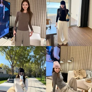 Sl One-Piece 8-Needle Wool Base irt EEWEN LA MODE 60-Stitch Casual Sle Women's Knitted Sweater Long Sve round Ne - AliExpress Sweaters&Jumpers