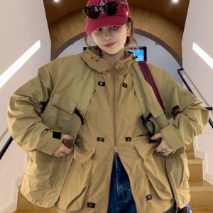 Liberlin Sisy Outdoor Functional Loose Jaet Casual Hooded Vest Two-Piece Set Spring 2026 Commute Sle Long Sve Zipper - AliExpress Sweaters&Jumpers