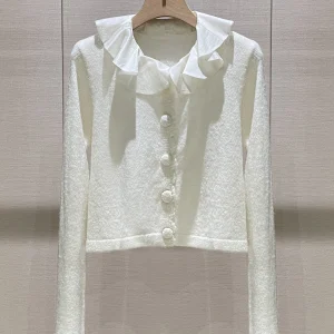 Ele ort Knitted Cardigan Women's Faion Spring Autumn Le Design Slim Fit Comfortable Soft Color Blo Open Front - AliExpress Sweaters&Jumpers
