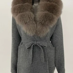 FURYOURSELF Knitting Cardigan Women Winter Real Fox Fur Coat Long Sleeve Warm Female Hooded Natural Raccoon Fur Jacket Outwear - AliExpress Sweaters&Jumpers