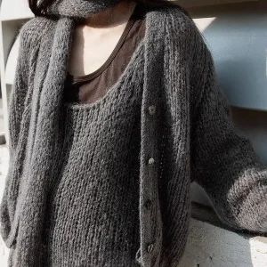 Korean Sle V-Ne Long Sve Knitted Open Cardigan Single Button Versatile Love And Nancy Thirteen Rows Spring Summer 2026 - AliExpress Sweaters&Jumpers