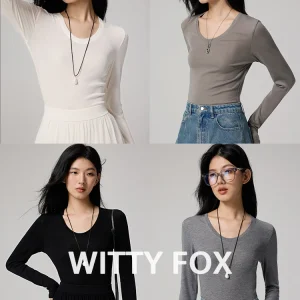 WIT Soft 0 Prure ocell Camere Ultra-Thin Slim Fit U-Ne T-irt Base irt Comfortable Breathable Women's Knitwear - AliExpress Sweaters&Jumpers
