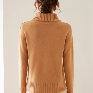 Tcyeek, 7G Cashmere Wool Thick Sweaters, Women Lapel Solid Color, Elegant Fashion Loose Pullover, Autumn Winter Top T48363QM - AliExpress Sweaters&Jumpers