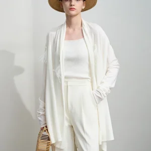 AMII Minimalist Women's Wool Cardigan 2025 Autumn New Gentle French Pearls Plume Tops Drop Sleeves Knitted Sweater 12541113 - AliExpress Sweaters&Jumpers