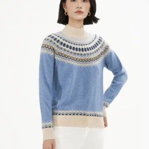 Women 100% Cashmere Sweater Faire Isle Pullover High Quality New Autumn Winter Thick Jacquard Knitwear Female Colorful Soft Tops - AliExpress Sweaters&Jumpers