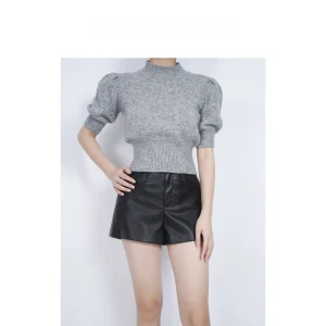 Slimming High Ne Bubble Sve Sweater LE BON TEMPS Wool Blend ort Body Warm Autumn Winter Faion Women's Knitwear - AliExpress Sweaters&Jumpers
