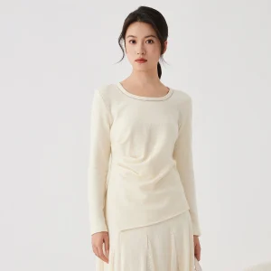 K2693W 53% Merino Wool 47% Combed Cotton Autumn Winter Knitted Base Layer High Quality Luxury Women's Clothing - AliExpress Sweaters&Jumpers