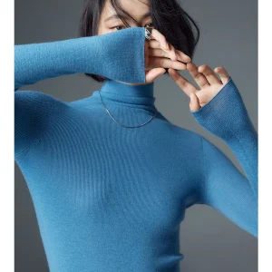 Sl One-Piece High-Ne Woolen Base irt for Women Premium Feeling Pure Wool Autumn Winter Faion Commute Sle Long S... - AliExpress Sweaters&Jumpers