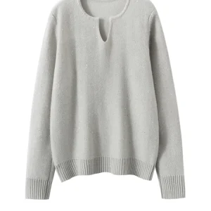 Glamorous Women Sweater Suite Sequins 100% Cashmere Sweater Pullover Irregular Collar Autumn Winter French Style Cozy Knit Tops - AliExpress Sweaters&Jumpers