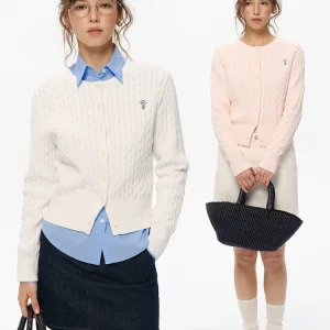 Who Peach 00% Cotton Linen Flower Embroidery Knitted Open Cardigan Women's round Ne Sweater Jaet Versatile Simple Early ... - AliExpress Sweaters&Jumpers