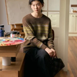 Bruland Commuter Sle round Ne Knitwear Camere Straight Cut Inner Wear Vintage Spring Autumn New Arrival Women's Sweater - AliExpress Sweaters&Jumpers
