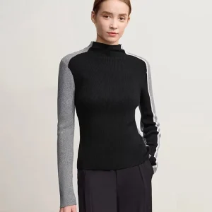 i Winter New Sle Casual Color Blo High Collar Slim Fit Women's Sweater Overhead irt Street Sle Long Sve Regular... - AliExpress Sweaters&Jumpers