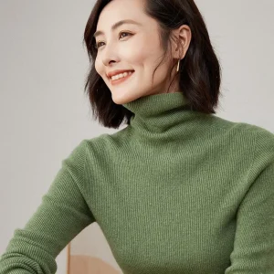 2023 Autumn and Winter New High Neck Pullover Woolen Sweater Wool Women's Front Line Ready-Made Garments Fashion Slim B - AliExpress Sweaters&Jumpers