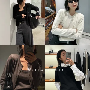 RIMEFROST 25W Camere Tee-Piece Set Open Cardigan Hollow out Splicing ort Sve Scoop Ne Vest Women's Knittedwear - AliExpress Sweaters&Jumpers