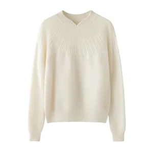 ANGEL Women's 100% Cashmere Sweater Mock-neck Pullover Cable Knitting Preppy Style Cashmere Knitwear Autumn Winter Chic Tops - AliExpress Sweaters&Jumpers