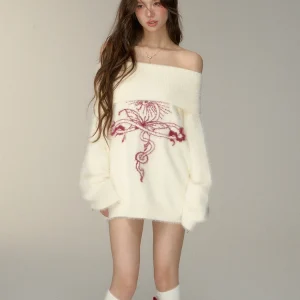 Snake Year Limited Edition Soft Cozy Two-Way Wear oulder Bared Women's Camere Sweater Commute Sle Autumn Winter Long Sl... - AliExpress Sweaters&Jumpers