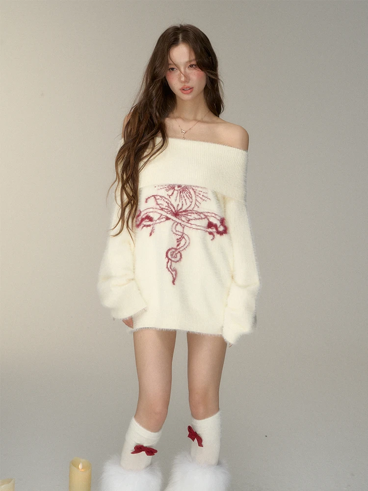 Snake Year Limited Edition Soft Cozy Two-Way Wear oulder Bared Women's Camere Sweater Commute Sle Autumn Winter Long Sl... - AliExpress Sweaters&Jumpers