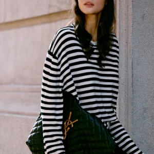 Luna7xi Early Autumn Deep ey 00% Wool Knitted Long Sve Striped Loose Comfortable Women's Top Korean Sle round Ne - AliExpress Sweaters&Jumpers
