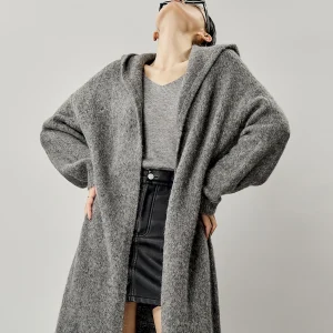 ay Loose Long Knitted Cardigan Sweater Women's Winter Outerwear Casual Sle Polyester Fiber High Ne Sve Long Coat - AliExpress Sweaters&Jumpers