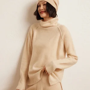 Autumn and winter new women's sweater 100% pure cashmere high neck knitted long sleeved pullover Korean version soft women's top - AliExpress Sweaters&Jumpers