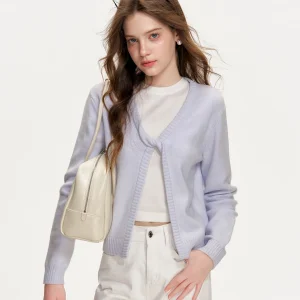 Kroche Handmade Embroidered Bowknot Long Sve Wool Blend Knitted Open Cardigan Women's Regular Fit Faion Winter Sweater - AliExpress Sweaters&Jumpers