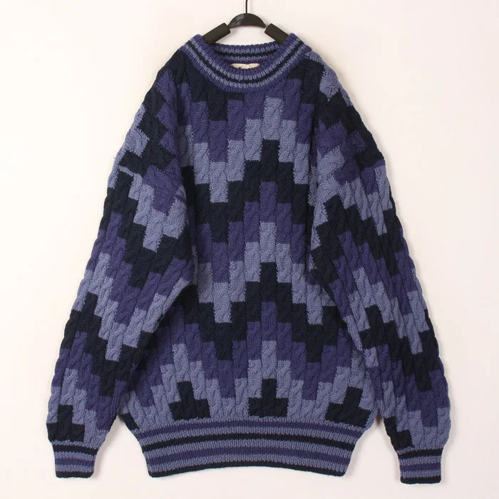 Vintage Autumn Winter Open Cardigan Bean Hand Knitted Wool Sweater Hollow out Loose Fit round Neck Long Sleeve for Women - AliExpress Sweaters&Jumpers