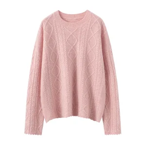Women 100% Cashmere Sweater New Cozy Pullover Autumn Winter Cable Knit Jumper High Quality Female Lace Cuff Casual Soft Warm Top - AliExpress Sweaters&Jumpers