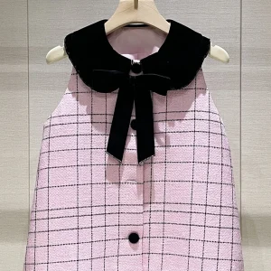 Stunning Inner Wear Small Vest Spring 2026 New Doll Collar  Knot Plaid Casual Open Cardigan Women's Faion Knitted ... - AliExpress Sweaters&Jumpers