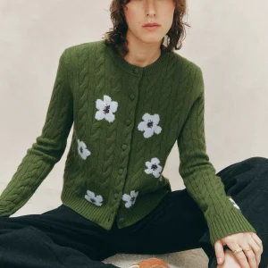 Heavyweight Wool Knitted Cardigan round Ne Twist Flower Pattern Casual Long Sve Women's Faion Soft Warm Winter Top - AliExpress Sweaters&Jumpers